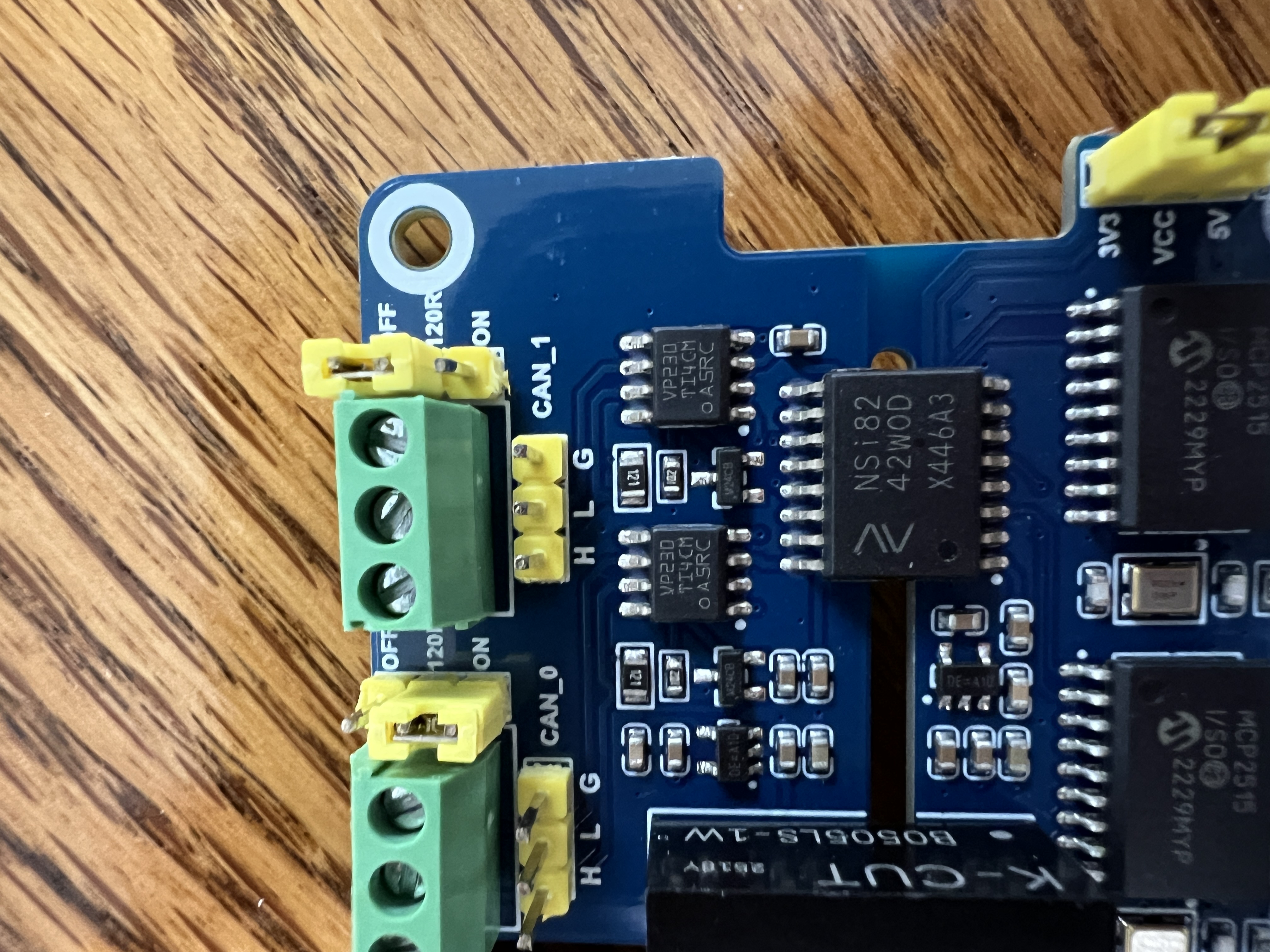 Side view of the complete hardware stack